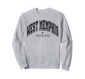 Throwback Athletic West Memphis Sweatshirt - Novelty Apparel for Adults - T-Shirt, Sweatshirt, Hoodie
