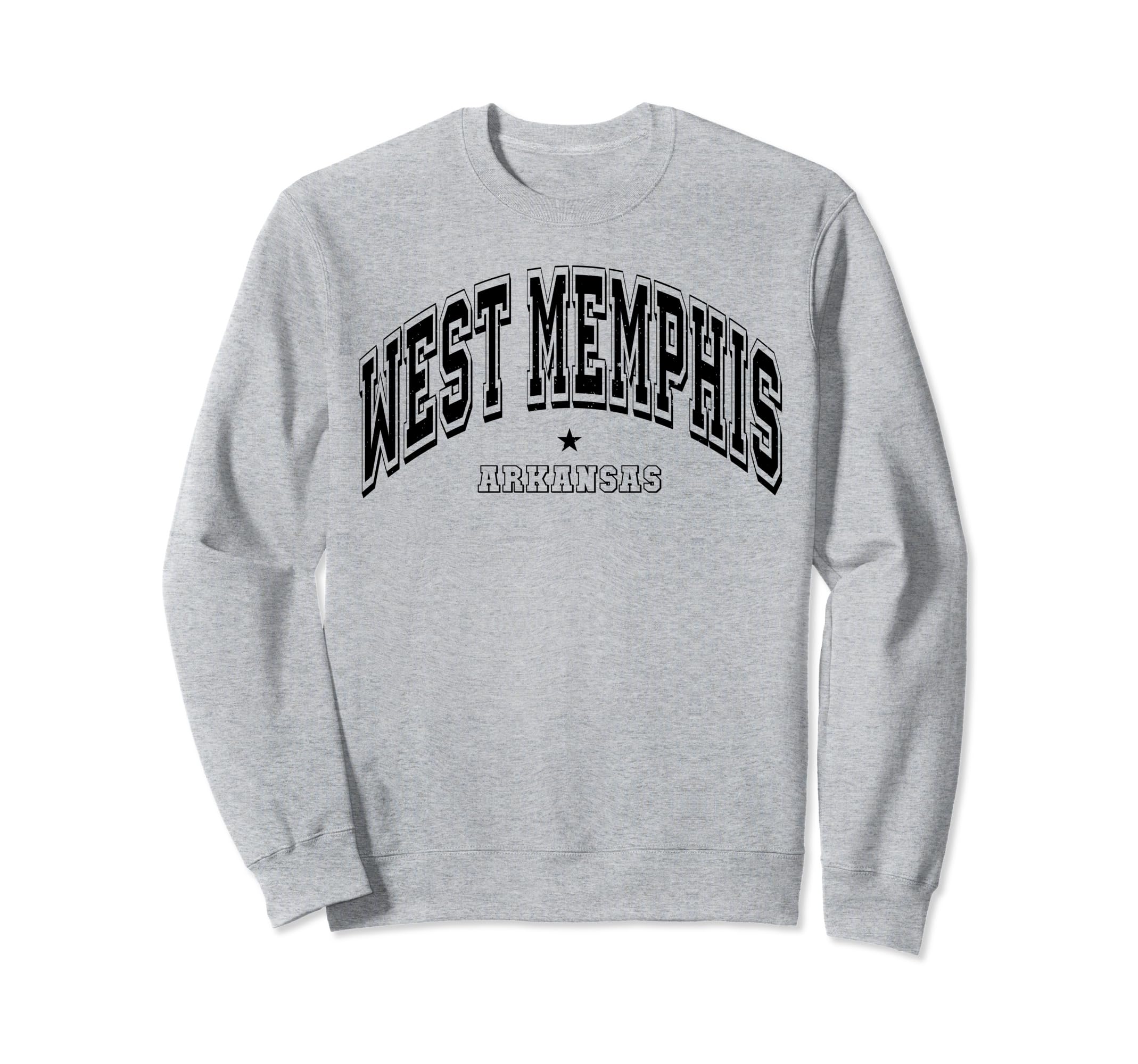 Throwback Athletic West Memphis Sweatshirt - Novelty Apparel for Adults - T-Shirt, Sweatshirt, Hoodie