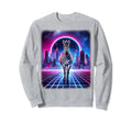 Synthwave Aesthetic Zebra Lover Sweatshirt - Minimalist Print for Adults - T-Shirt, Sweatshirt, Hoodie