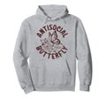 Insect Antisocial Butterfly Entomology Hoodie - Novelty Apparel Unisex - T-Shirt, Sweatshirt, Hoodie