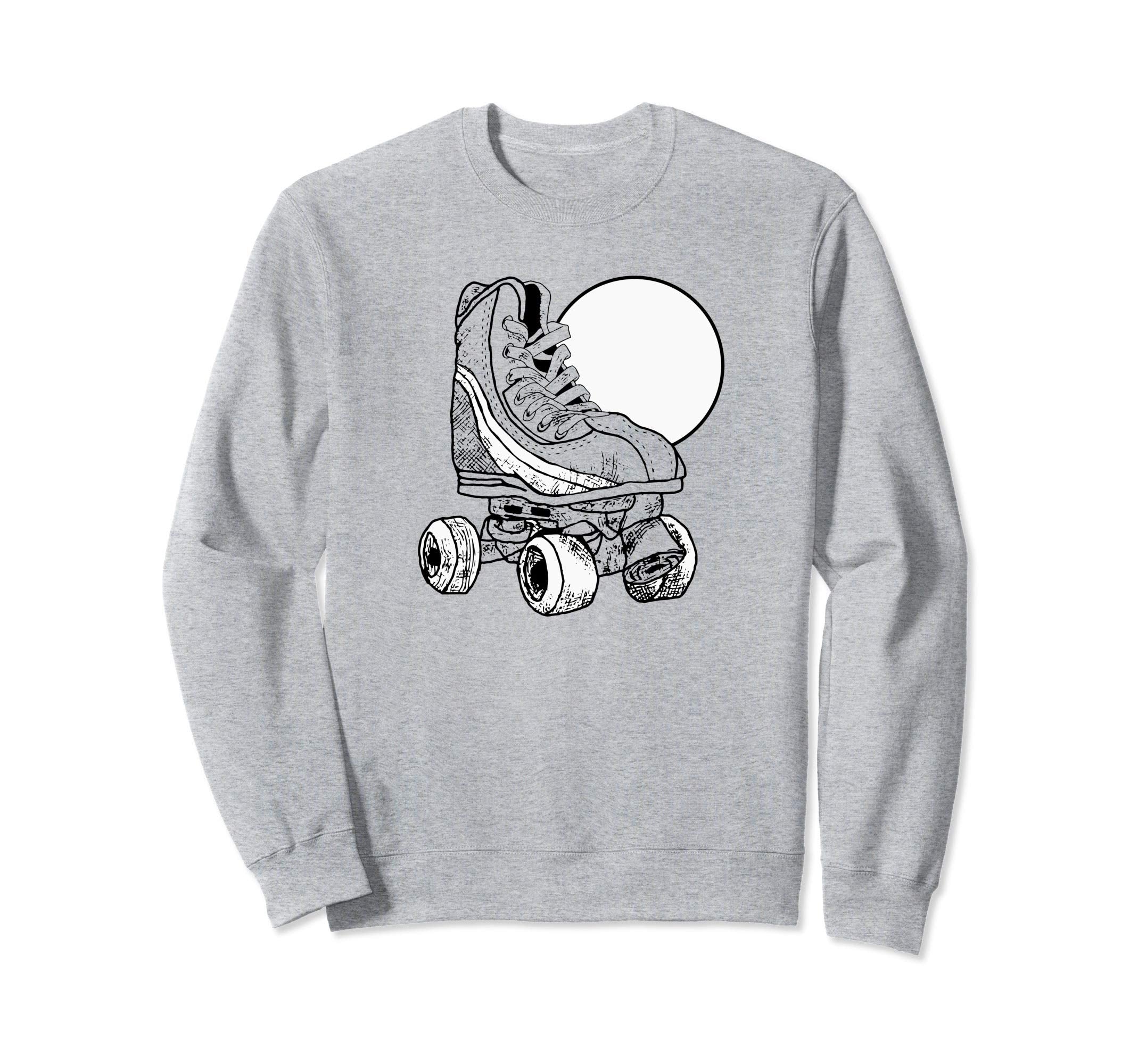 Minimalist Roller Skate Sun Sweatshirt - Fun Novelty Design Men Women - T-Shirt, Sweatshirt, Hoodie