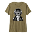 Motorcycle Monkey Biker Helmet T-Shirt - Custom Art Print for Adults - T-Shirt, Sweatshirt, Hoodie