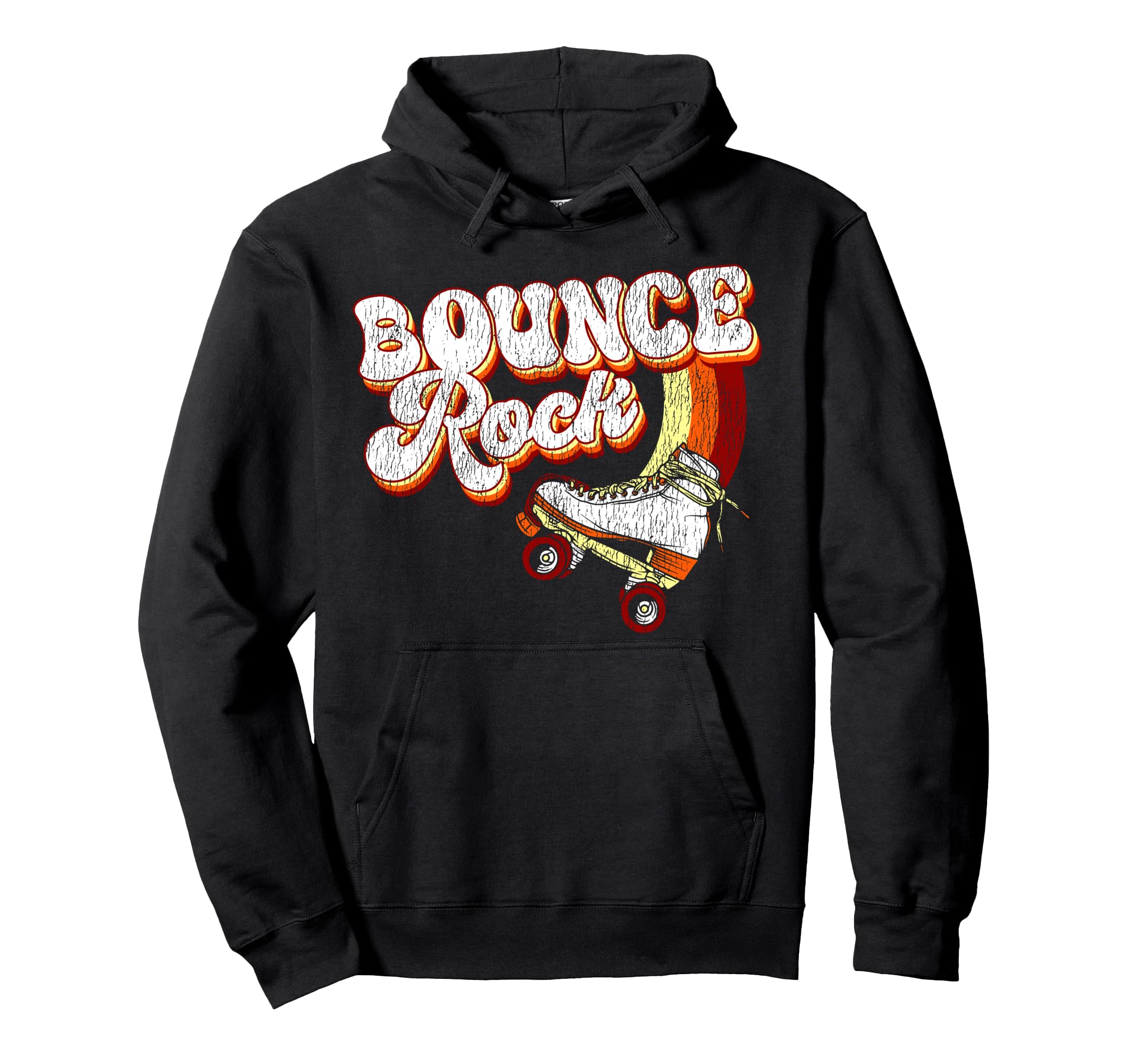 Roller Skating Skate 1970S Bounce Rock Hoodie - Graphic Print Men Women - T-Shirt, Sweatshirt, Hoodie