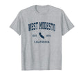 West Modesto California Ca Athletic T-Shirt - Novelty Apparel for Adults - T-Shirt, Sweatshirt, Hoodie