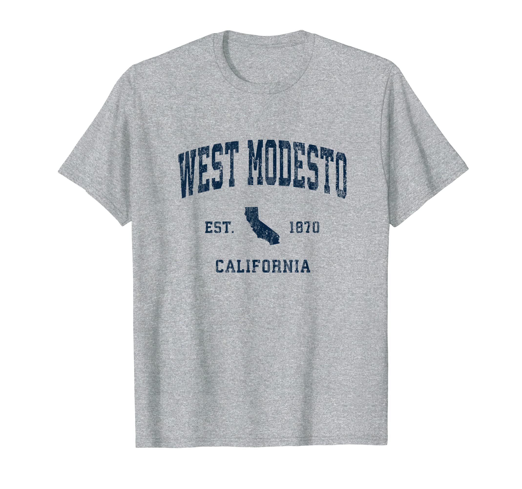 West Modesto California Ca Athletic T-Shirt - Novelty Apparel for Adults - T-Shirt, Sweatshirt, Hoodie