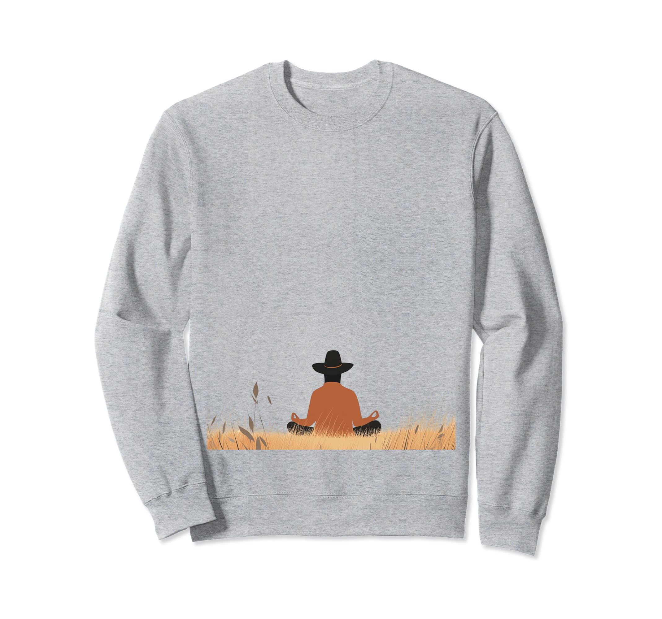 Peaceful Meditation Pose Sweatshirt - Novelty Apparel for Adults - T-Shirt, Sweatshirt, Hoodie