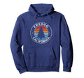 Fresno California Ca 70S Hoodie - Minimalist Print Men Women - T-Shirt, Sweatshirt, Hoodie