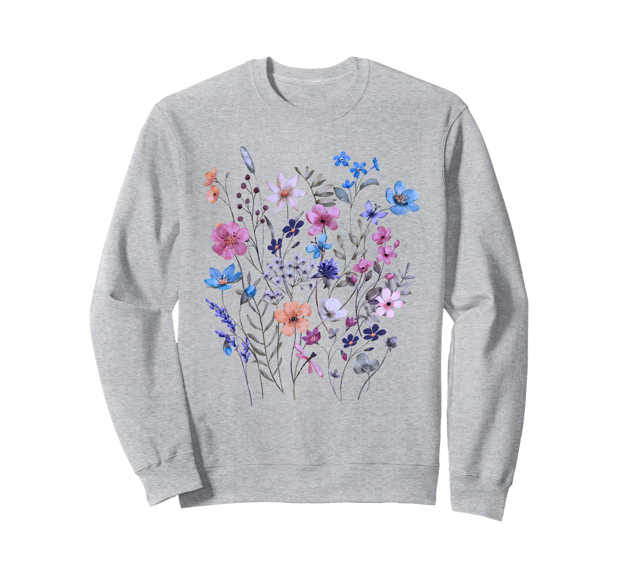 Flowers Wildflower Floral Gardening Sweatshirt - Minimalist Print Unisex - T-Shirt, Sweatshirt, Hoodie