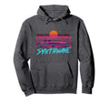 Synthwave Retrowave Aesthetic Drive Laser Hoodie - Streetwear Style Unisex - T-Shirt, Sweatshirt, Hoodie