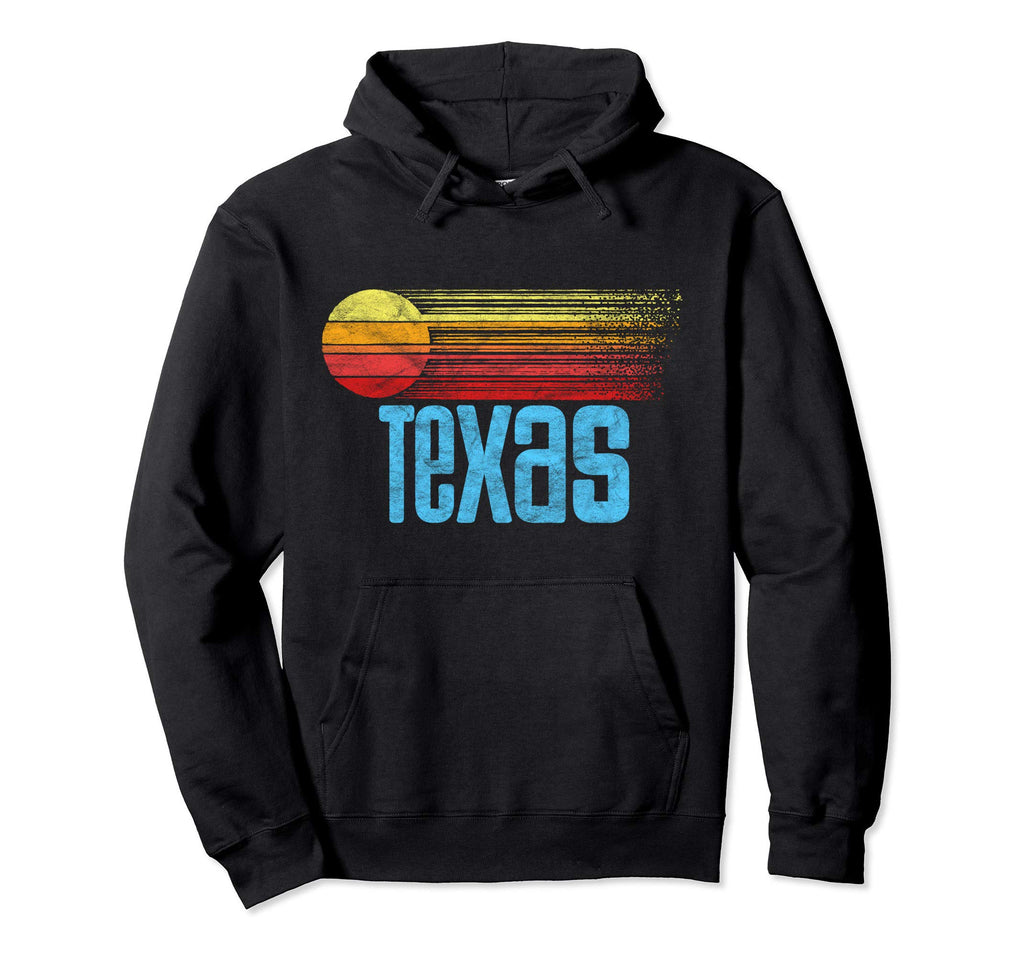 Texas Distressed Sun Hoodie - Novelty Apparel Men Women - T-Shirt, Sweatshirt, Hoodie
