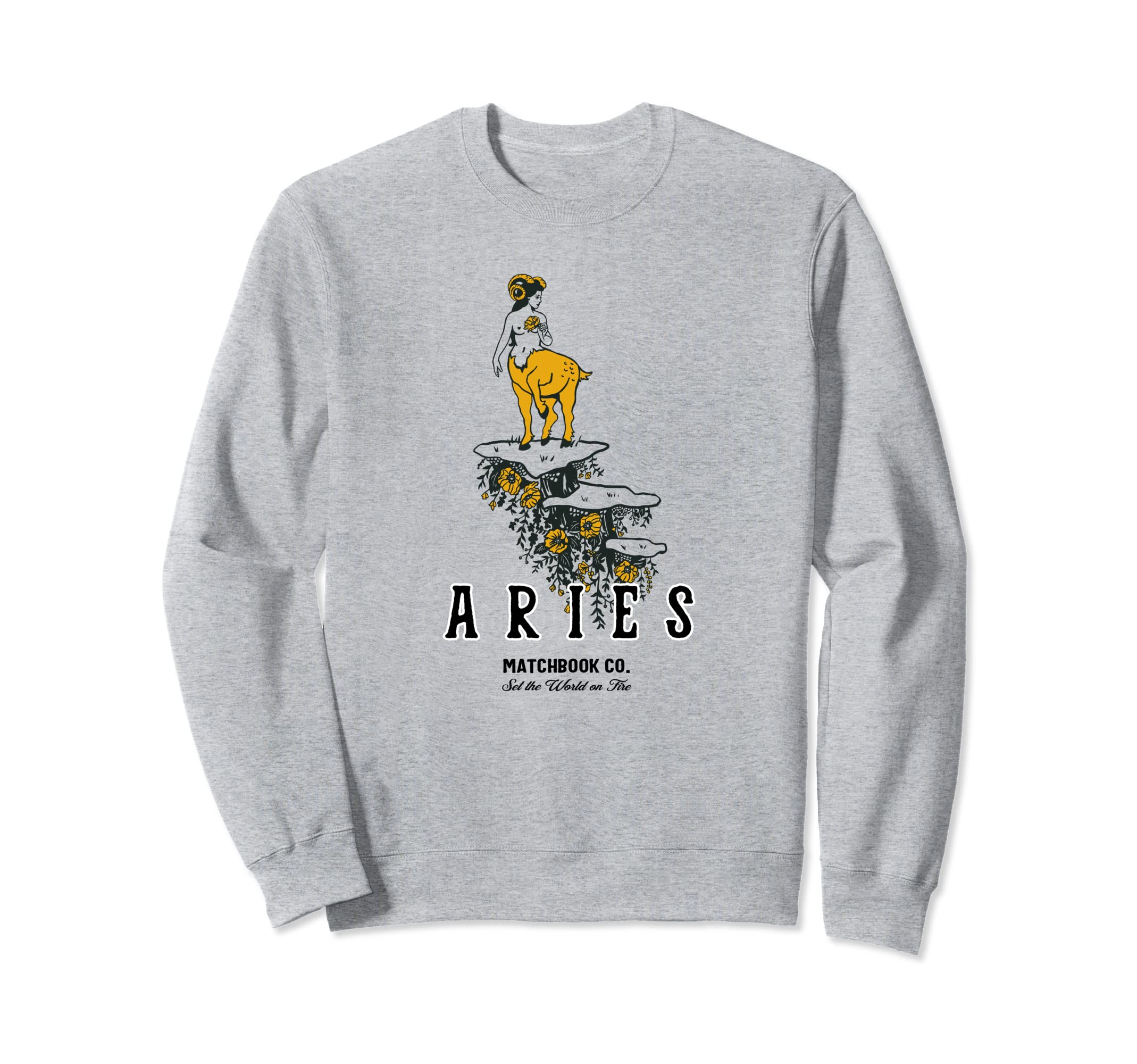 Aries Matchbook Company Set World Sweatshirt - Trendy Graphic Men Women - T-Shirt, Sweatshirt, Hoodie