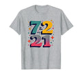 72 Is New 21 Birthday Gift Typography T-Shirt - Custom Art Print Unisex - T-Shirt, Sweatshirt, Hoodie