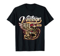 Oldschool Biker Motorcycle Chopper T-Shirt - Fun Novelty Design for Adults - T-Shirt, Sweatshirt, Hoodie