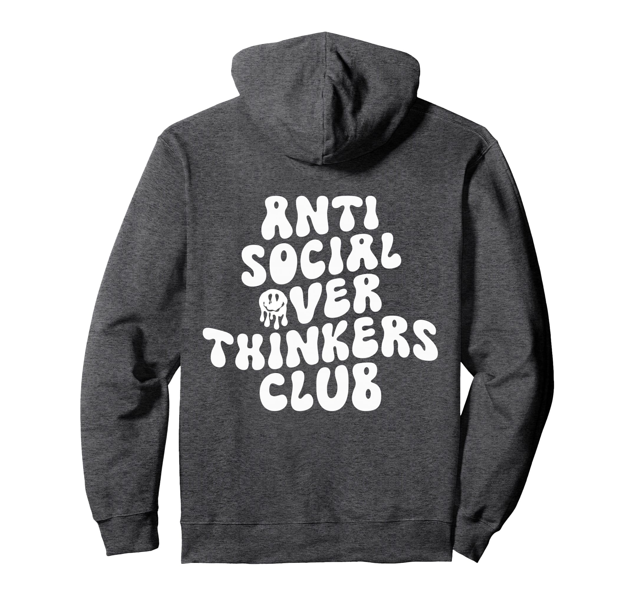Anti Social Over Thinkers Club Funny Hoodie - Minimalist Print Unisex - T-Shirt, Sweatshirt, Hoodie