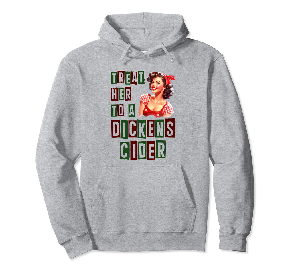 Dickens Cider Pin Up Hoodie - Fun Novelty Design for Adults - T-Shirt, Sweatshirt, Hoodie