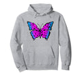 Anti Social Butterfly Beautiful Hoodie - Minimalist Print for Adults - T-Shirt, Sweatshirt, Hoodie