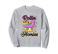 Rolling My Homies Roller Skate Sweatshirt - Trendy Graphic for Adults - T-Shirt, Sweatshirt, Hoodie