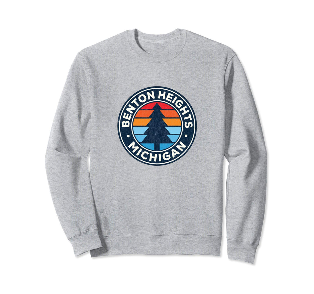 Benton Heights Michigan Mi 70S Sweatshirt - Custom Art Print Men Women - T-Shirt, Sweatshirt, Hoodie