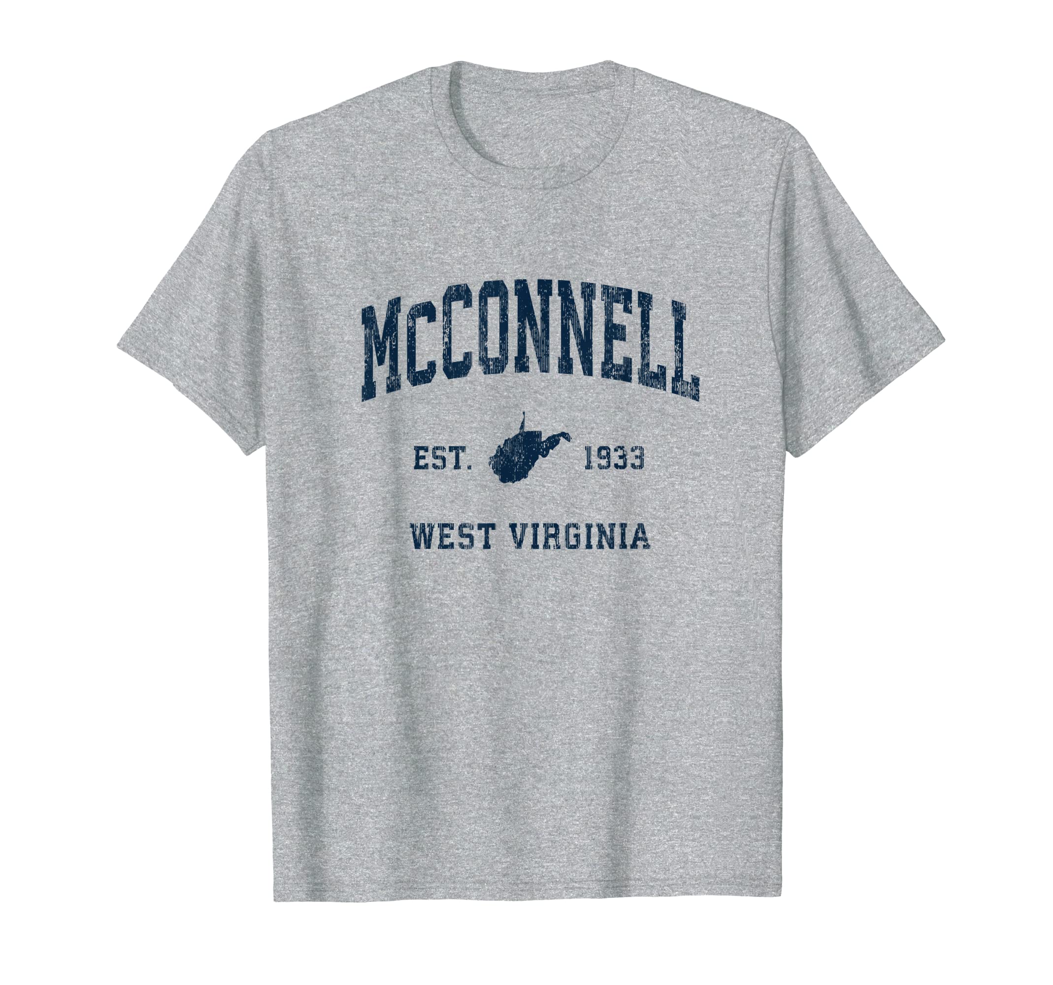 Mcconnell West Virginia Wv Athletic Navy T-Shirt - Unique Graphic Unisex - T-Shirt, Sweatshirt, Hoodie