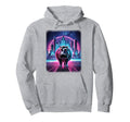 Synthwave Aesthetic Hippo Lover Stuff 80S Hoodie - Graphic Print Unisex - T-Shirt, Sweatshirt, Hoodie