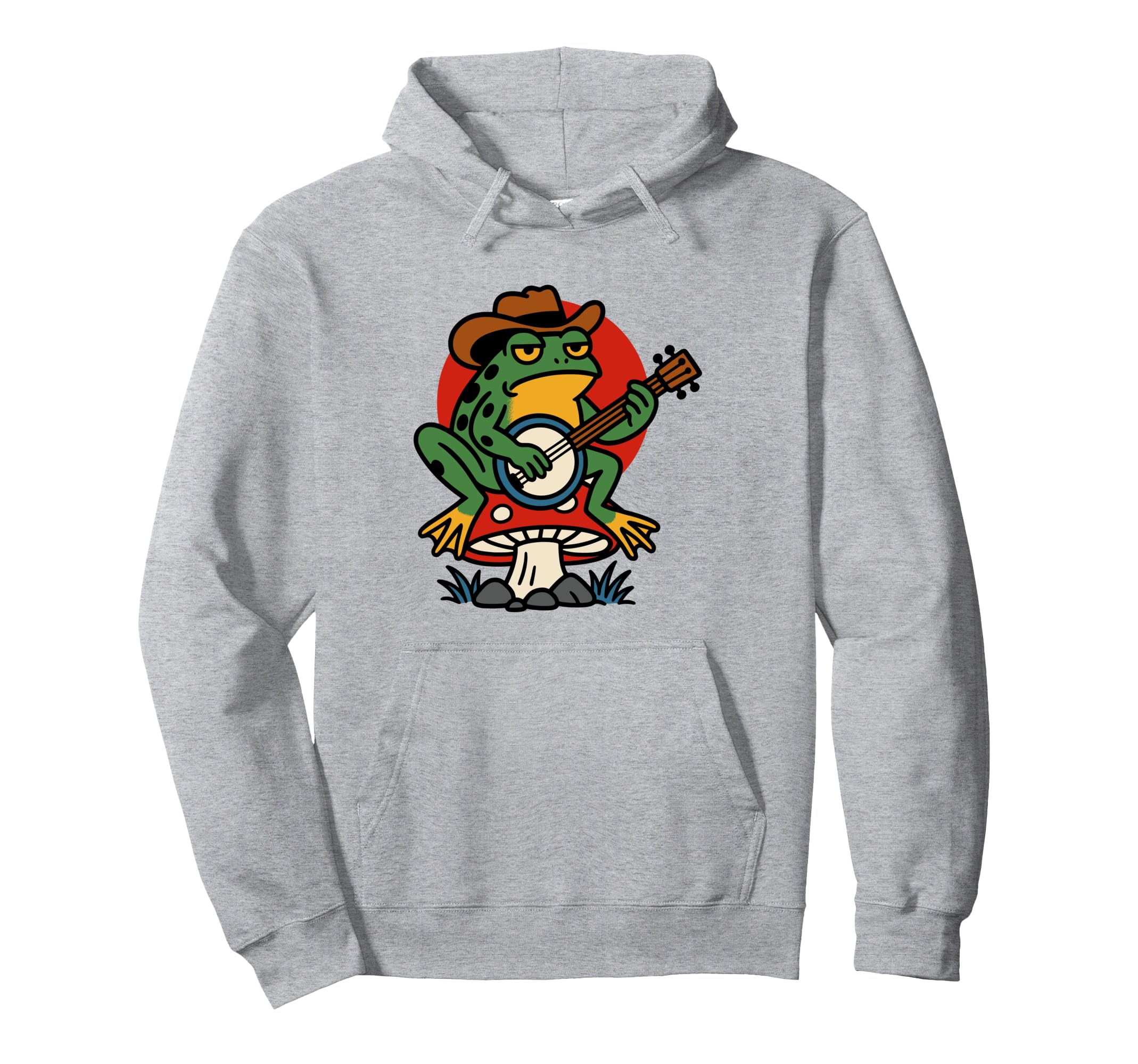 Frog Banjo Tattoo Flash American Tattoos Hoodie - Unique Graphic Unisex - T-Shirt, Sweatshirt, Hoodie