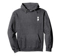 Semicolon Mental Health Matters Hoodie - Aesthetic Graphic for Adults - T-Shirt, Sweatshirt, Hoodie