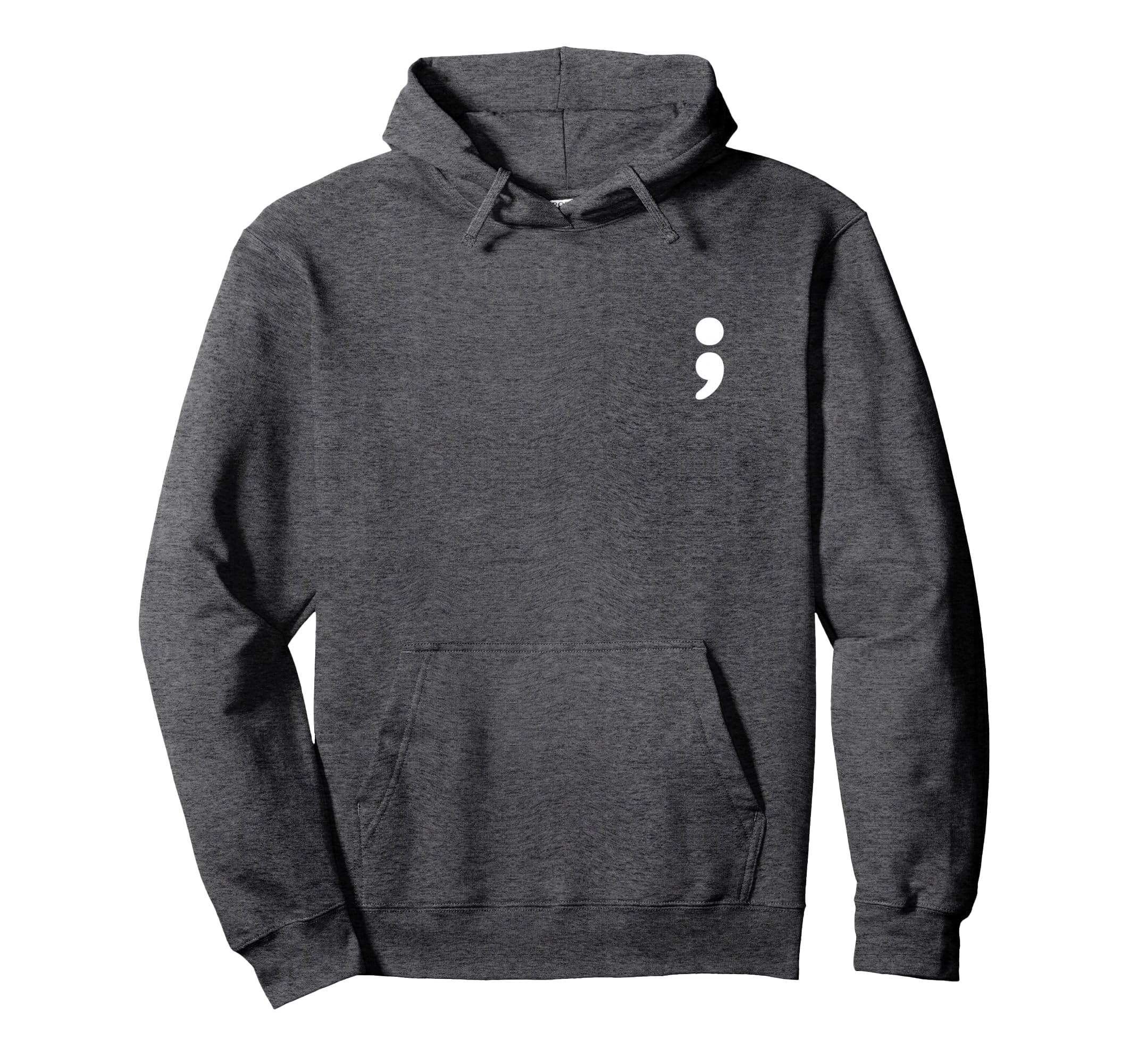 Semicolon Mental Health Matters Hoodie - Aesthetic Graphic for Adults - T-Shirt, Sweatshirt, Hoodie
