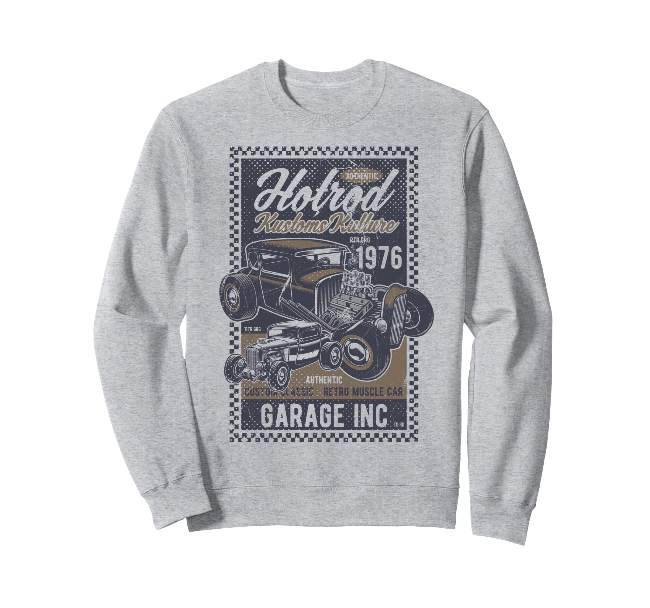 Hot Rod Kustoms Kulture Mens Car Sweatshirt - Novelty Apparel Men Women - T-Shirt, Sweatshirt, Hoodie