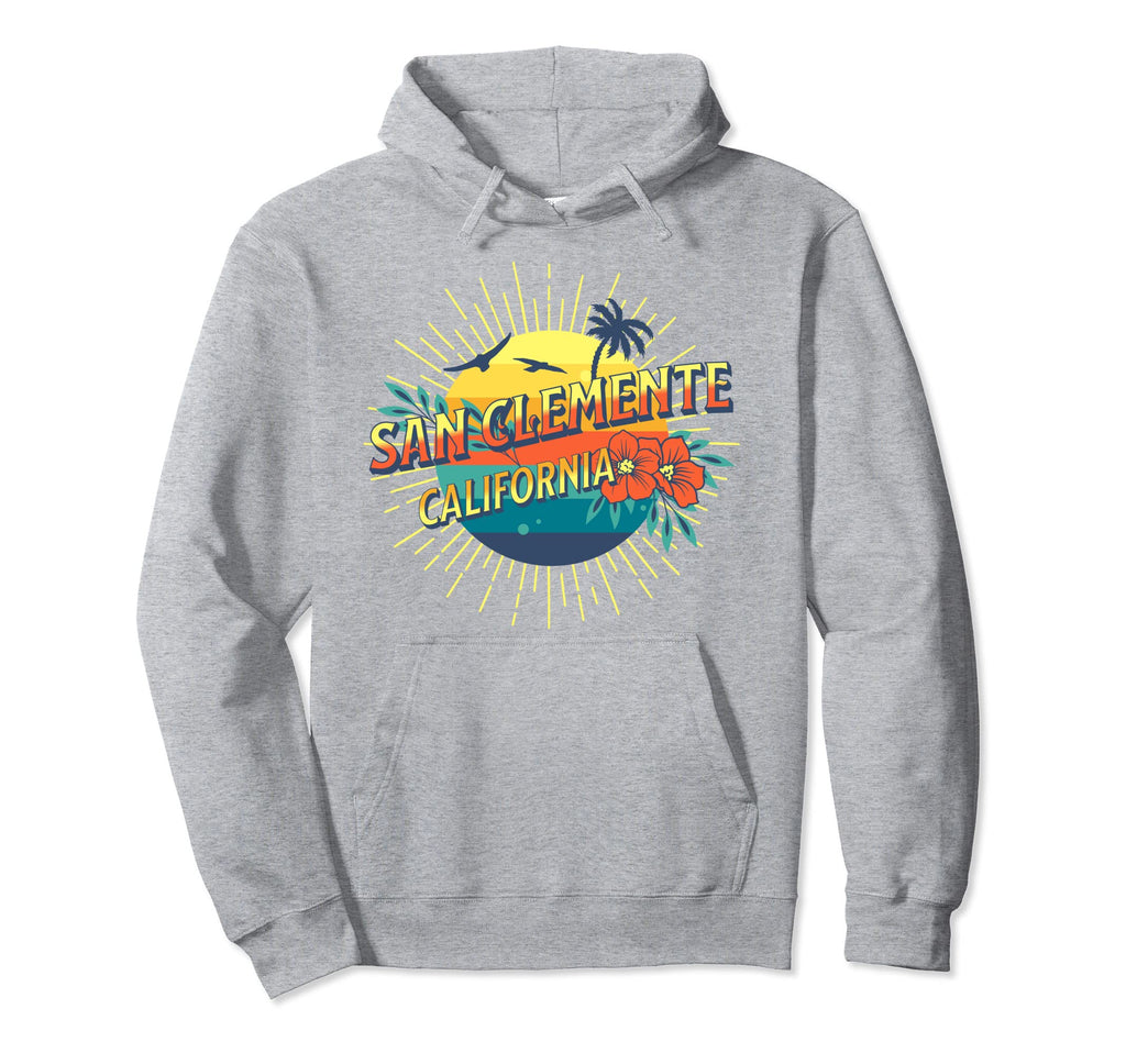 San Clemente California Beach Summer Hoodie - Novelty Apparel for Adults - T-Shirt, Sweatshirt, Hoodie