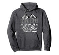 Race Car Drag Strip Checkered Flag Life Hoodie - Aesthetic Graphic Unisex - T-Shirt, Sweatshirt, Hoodie