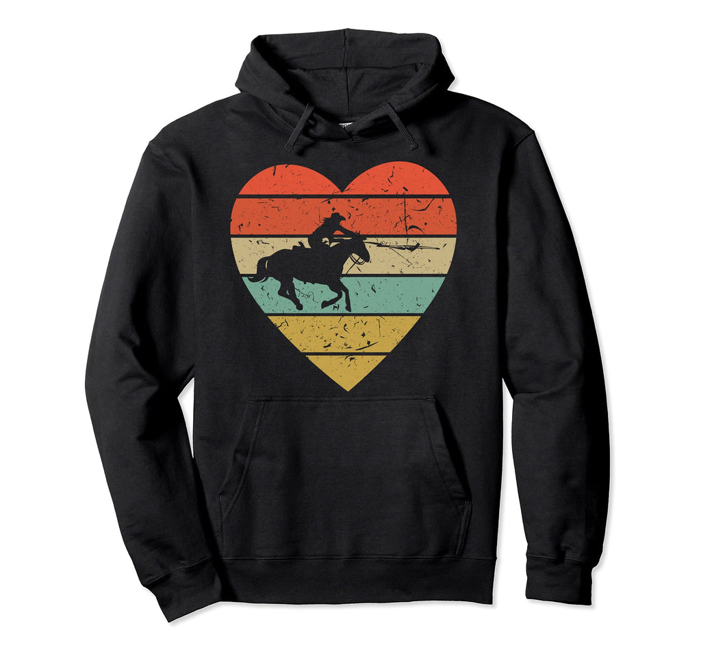 Roping Horse Calf Roper Heart Sport Fan Hoodie - Trendy Graphic Unisex - T-Shirt, Sweatshirt, Hoodie