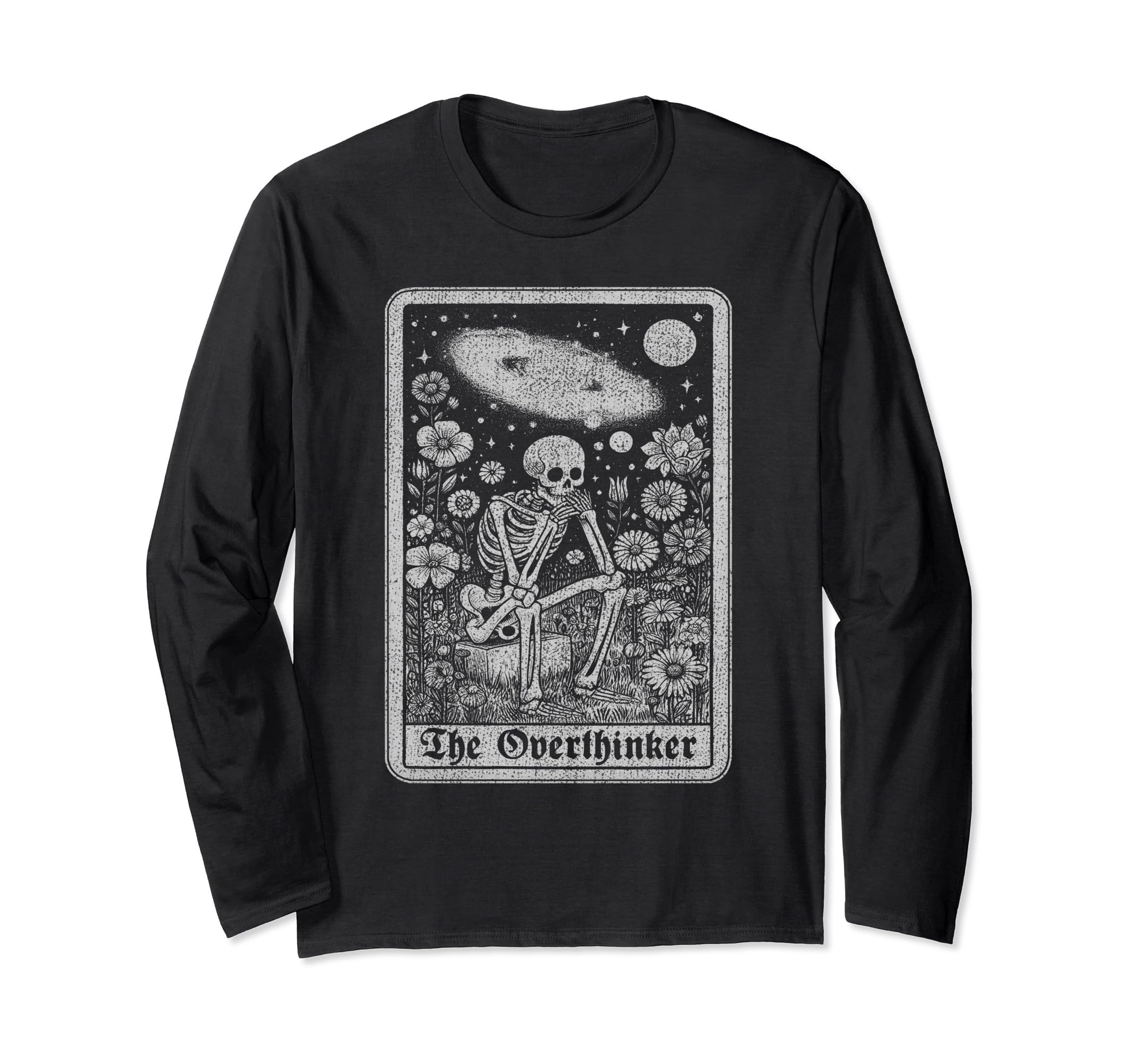 Overthinker Tarot Cards Reader T-Shirt - Aesthetic Graphic Unisex - T-Shirt, Sweatshirt, Hoodie