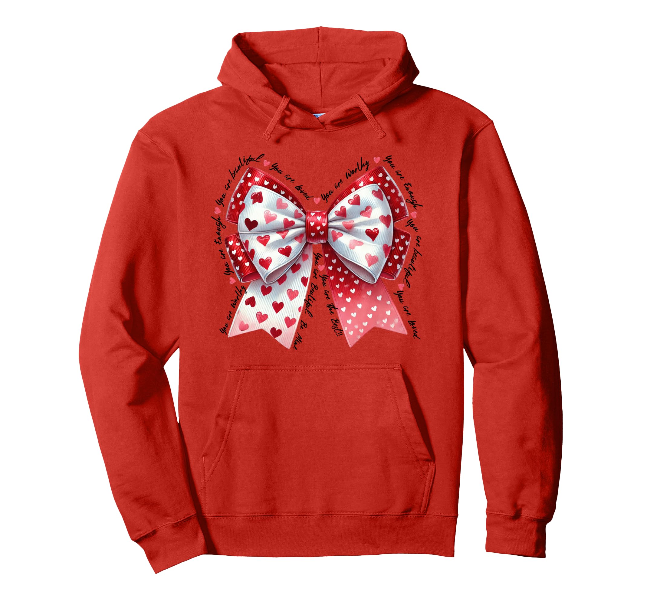 Self Care Affirmations Valentines Coquette Hoodie - Trendy Graphic Unisex - T-Shirt, Sweatshirt, Hoodie