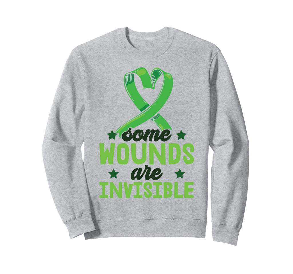 Some Wounds Are Invisible Mental Sweatshirt - Unique Graphic for Adults - T-Shirt, Sweatshirt, Hoodie