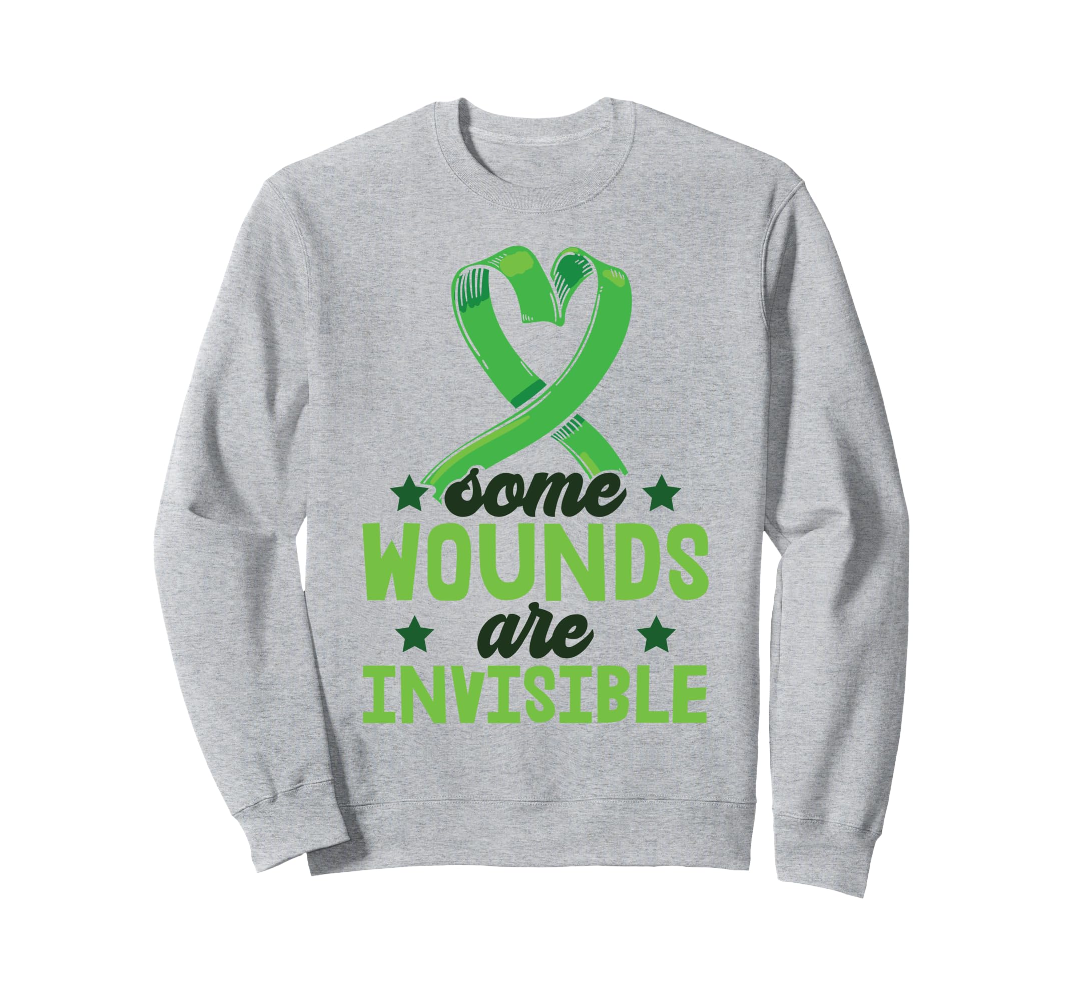 Some Wounds Are Invisible Mental Sweatshirt - Unique Graphic for Adults - T-Shirt, Sweatshirt, Hoodie