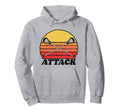 Attack X Crossed Lacrosse Sticks 80S Hoodie - Novelty Apparel Men Women - T-Shirt, Sweatshirt, Hoodie