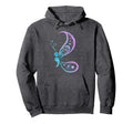 Semicolon Butterfly Semi Colon Tattoo Hoodie - Fun Novelty Design Unisex - T-Shirt, Sweatshirt, Hoodie
