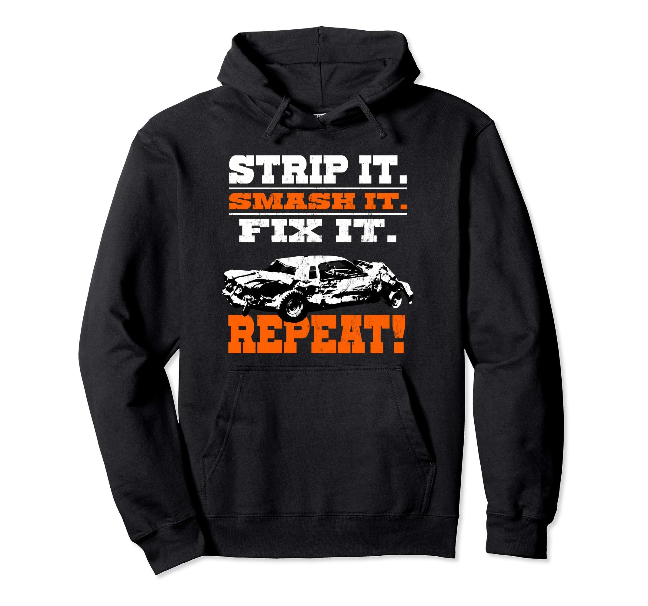 Demolition Derby Car Hoodie - Aesthetic Graphic for Adults - T-Shirt, Sweatshirt, Hoodie