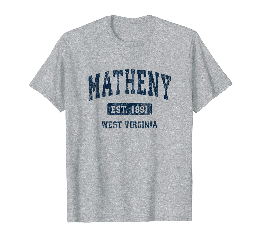 Matheny West Virginia Wv Athletic T-Shirt - Novelty Apparel for Adults - T-Shirt, Sweatshirt, Hoodie