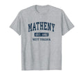 Matheny West Virginia Wv Athletic T-Shirt - Novelty Apparel for Adults - T-Shirt, Sweatshirt, Hoodie