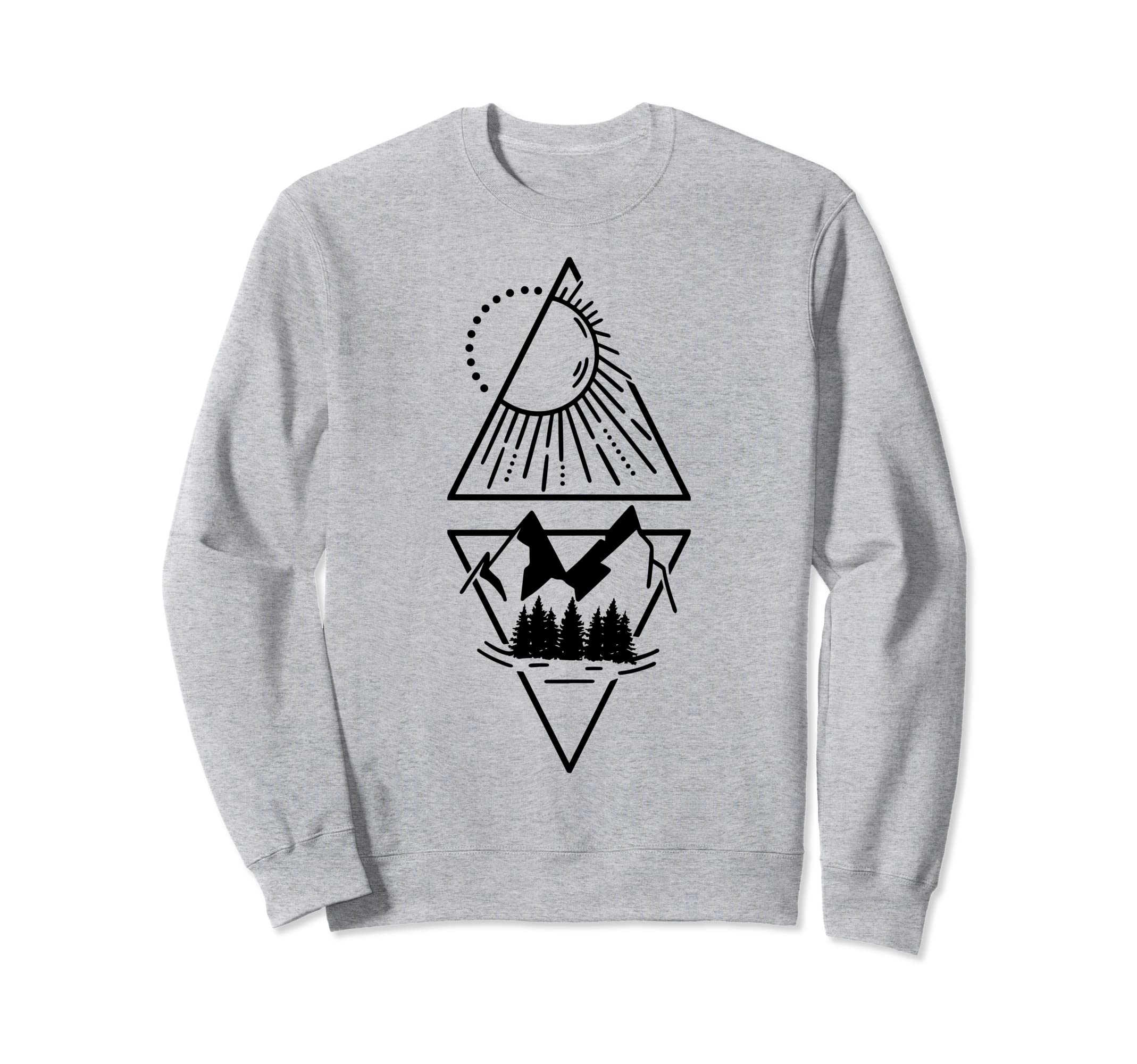 Hiking Hiker Rock Sunset Mountain Sweatshirt - Novelty Apparel for Adults - T-Shirt, Sweatshirt, Hoodie