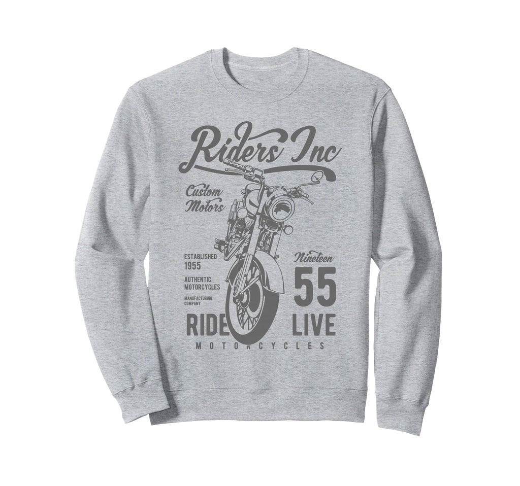 Riders Inc 1955 Motorcycle Sweatshirt - Unique Graphic Men Women - T-Shirt, Sweatshirt, Hoodie