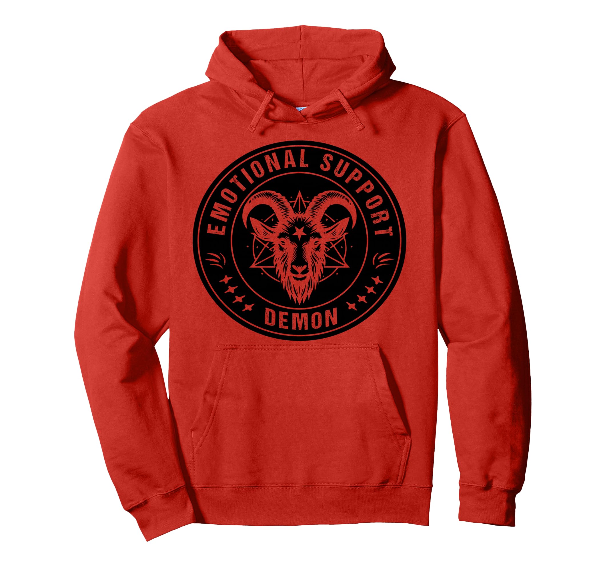 Emotional Support Demon Emotional Hoodie - Minimalist Print for Adults - T-Shirt, Sweatshirt, Hoodie