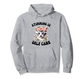 Stimming Is Self Care Kitten Autism Hoodie - Custom Art Print for Adults - T-Shirt, Sweatshirt, Hoodie