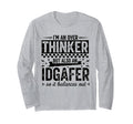 Over Thinker Idgaf Funny Sarcastic T-Shirt - Trendy Graphic for Adults - T-Shirt, Sweatshirt, Hoodie