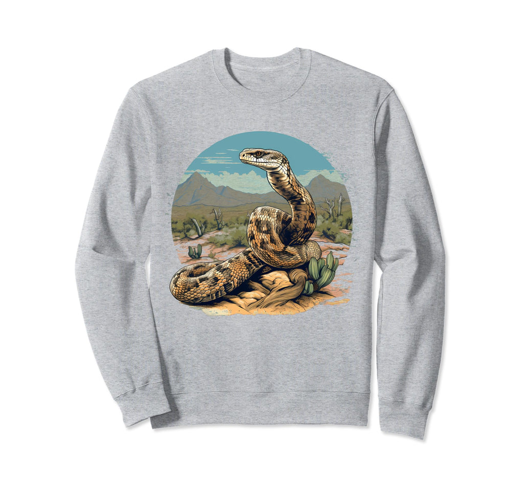 Western Diamondback Rattlesnake Sweatshirt - Minimalist Print Unisex - T-Shirt, Sweatshirt, Hoodie
