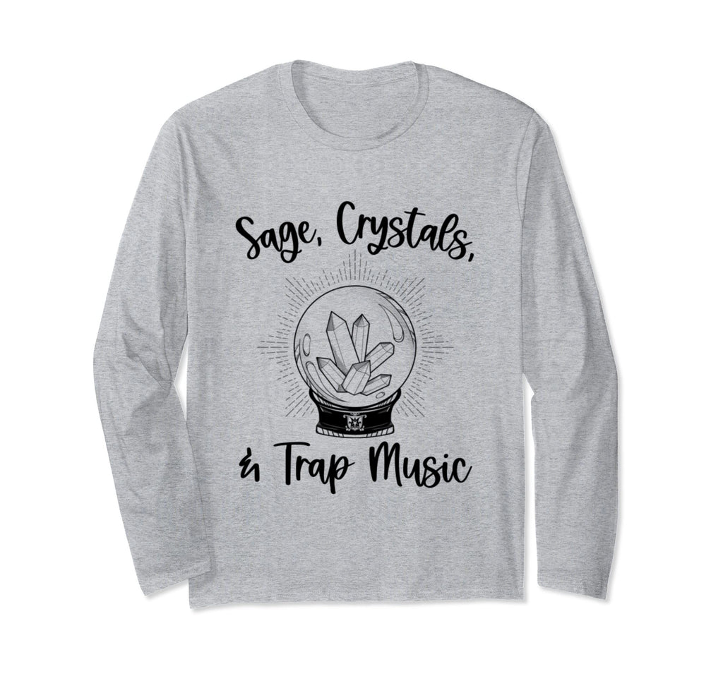 Sage Crystals And Trap Music Chakras T-Shirt - Minimalist Print Unisex - T-Shirt, Sweatshirt, Hoodie