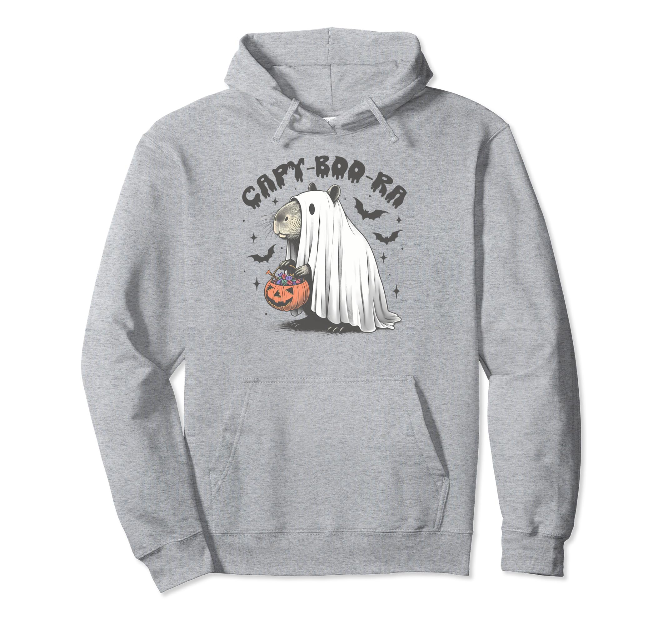 Halloween Spooky Capybara Boo Ghost Hoodie - Aesthetic Graphic Unisex - T-Shirt, Sweatshirt, Hoodie
