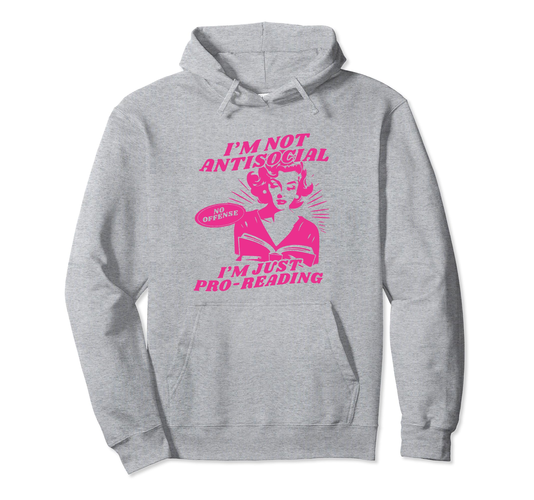Funny Antisocial Book Club Hoodie - Casual Everyday Wear for Adults - T-Shirt, Sweatshirt, Hoodie