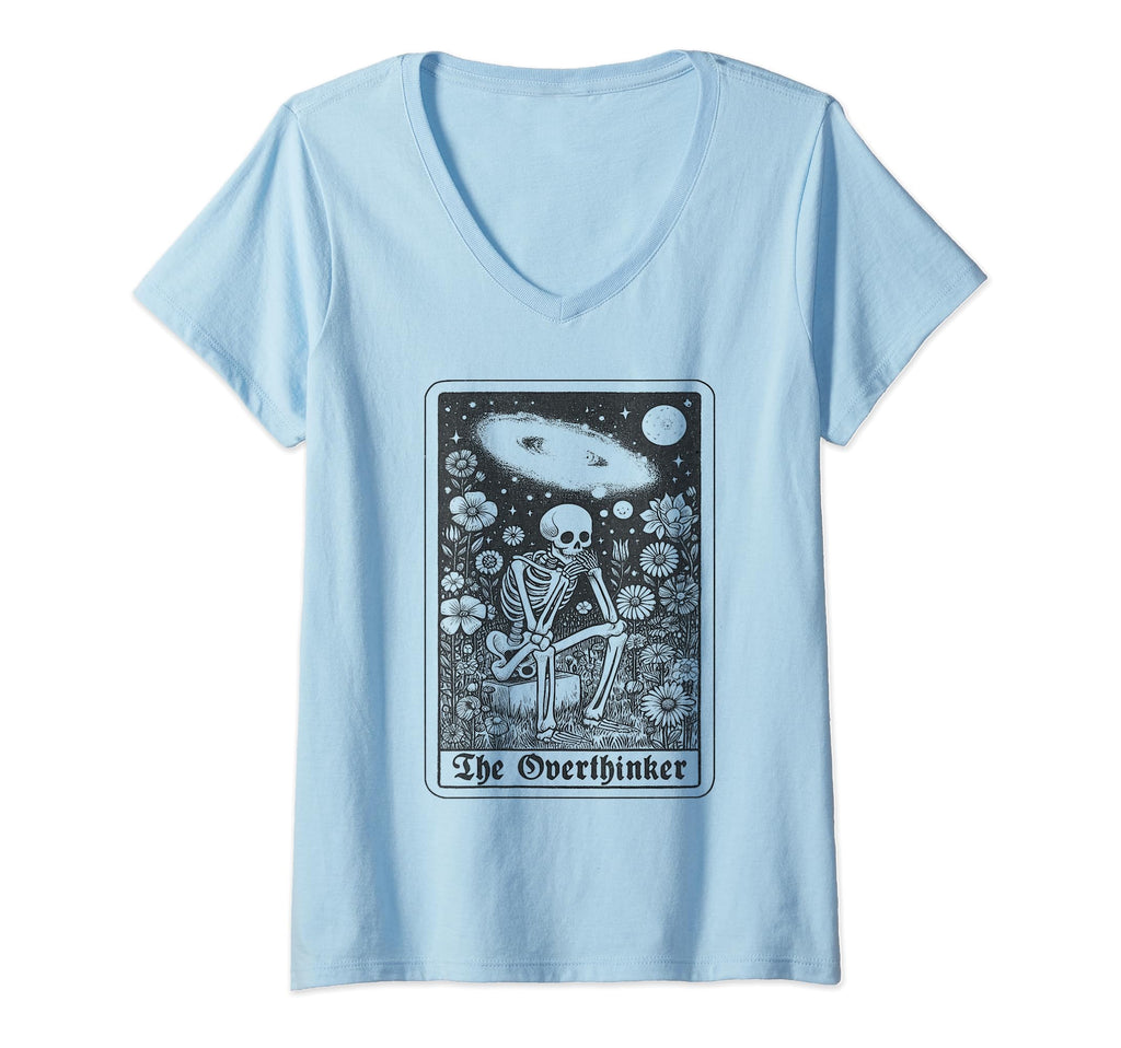 Womens Overthinker Tarot Cards T-Shirt - Casual Everyday Wear for Adults - T-Shirt, Sweatshirt, Hoodie
